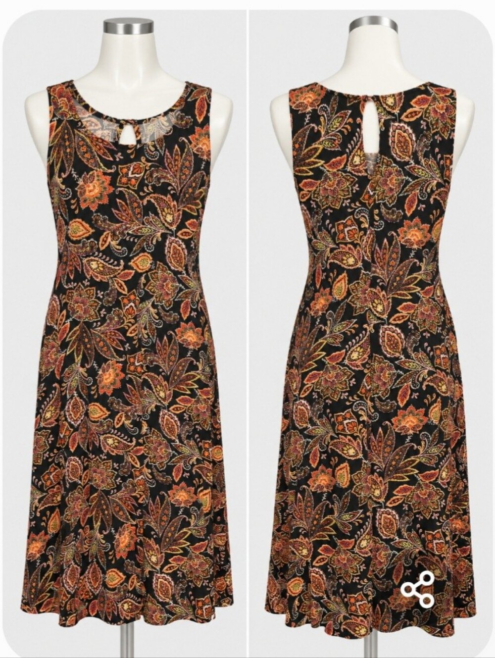 Sleeveless Print Harlow and Rose Midi Dress